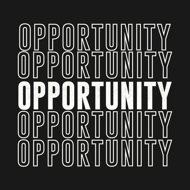 Opportunity Vintage Repeating Text by Positive Designer