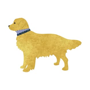 Golden Retriever Preppy Silhouette T-Shirt