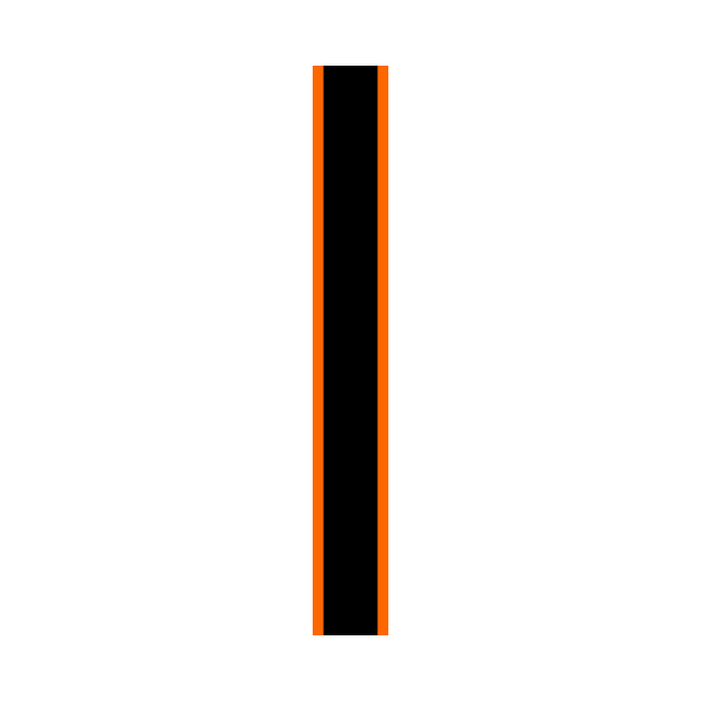 Luton Town Retro Home 1977 -78 White and Orange White Black Bars by Culture-Factory