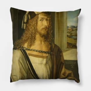 Albrecht Dürer - Autoportrait at 26 Pillow