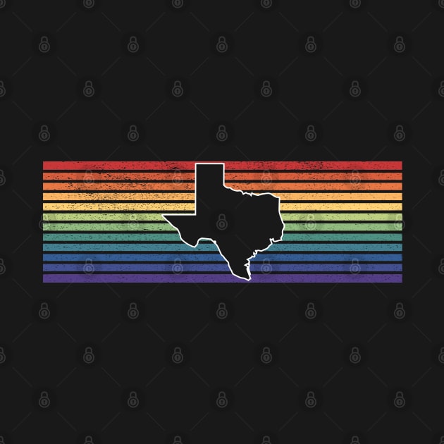 Texas State Rainbow Gay Pride by Muzehack