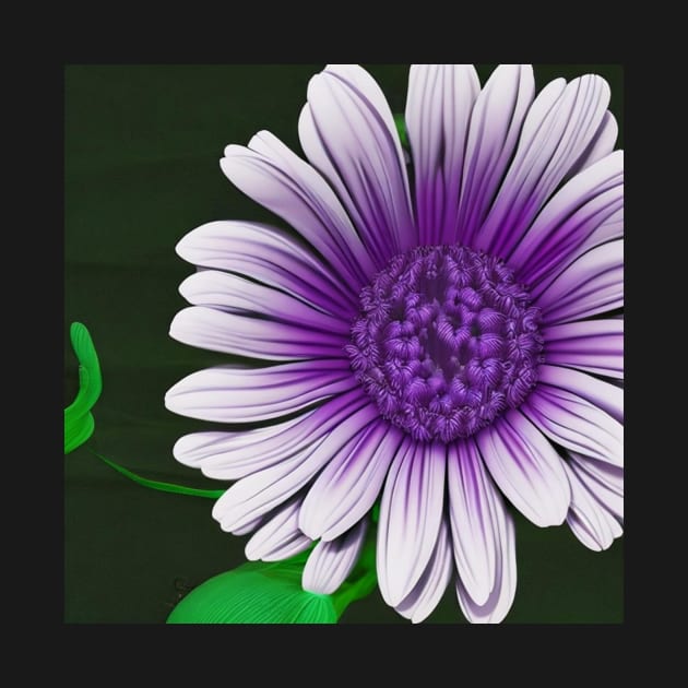 Purple Flower Design AI generated by @remlorart of Instagram by Remlor