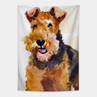 Welsh Terrier Watercolor - Dog Lovers Tapestry