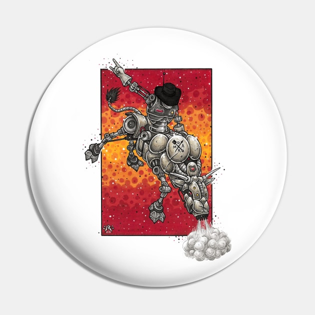 Robot Rodeo Pin by NRdoggy