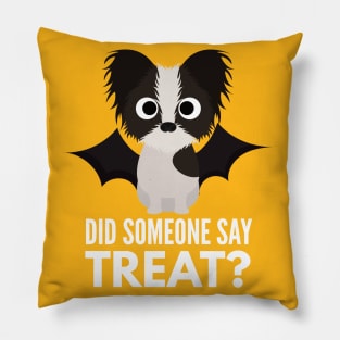 Papillon Halloween Trick or Treat Pillow