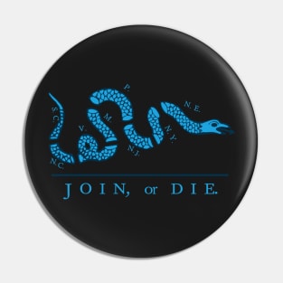 Blue Join or Die Pin