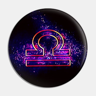 Libra (Retro Libra Zodiac) Pin