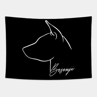 Proud Basenji profile dog lover Tapestry