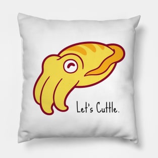 let's cuttle black Pillow