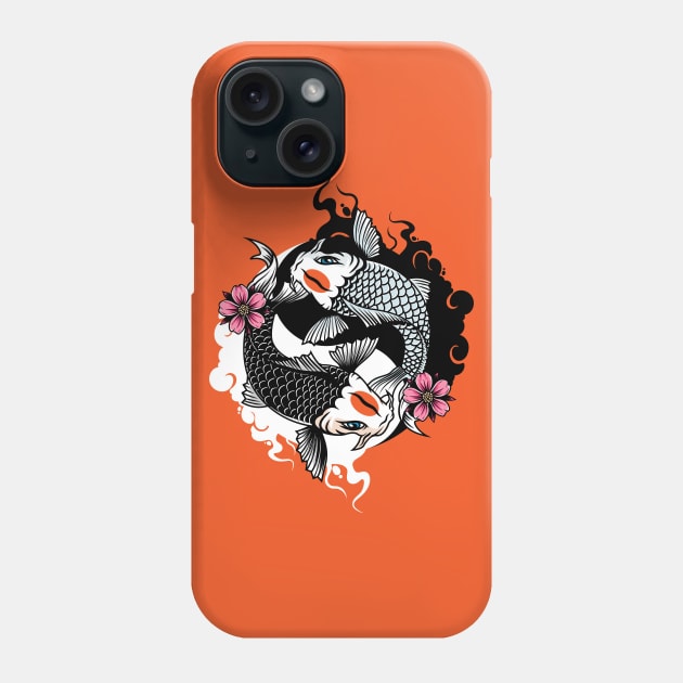 Yin and yang fish Phone Case by redwane