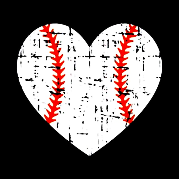 Heart Grunge Baseball by agungpramanaartwork