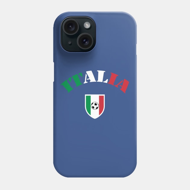 Italia Italian Football Soccer Fan Phone Case by vladocar