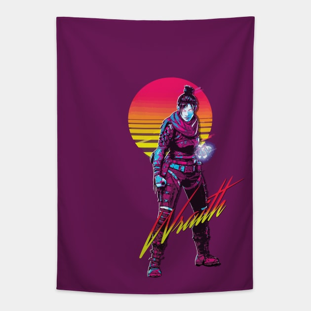 Wraith, Retro 80s Edition Tapestry by SonusCroma