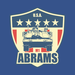 M1 Abrams Shied (Front & Back logo) T-Shirt