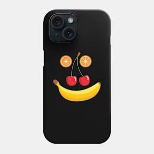 Fruit Cherry Banana Smile Face Boys Girls Fruits Phone Case