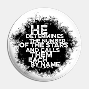 Bible art. He determines the number of the stars and calls them each by name. Pin