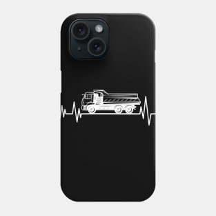 Dump Truck Driver  heartbeat Birthday dumptruck lover Phone Case