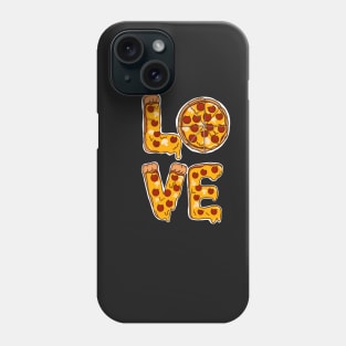 Love is Pizza Valentines day Funny LOVE in Pizza Phone Case