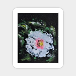 Erika's White Flower Magnet