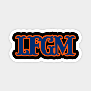 LFGM, New York Mets Baseball Magnet