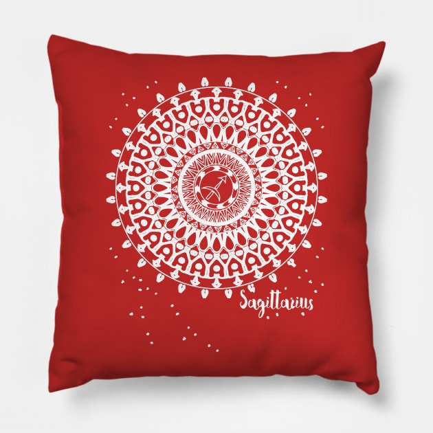 Sagittarius Birthday Ornate Pillow by Scarebaby