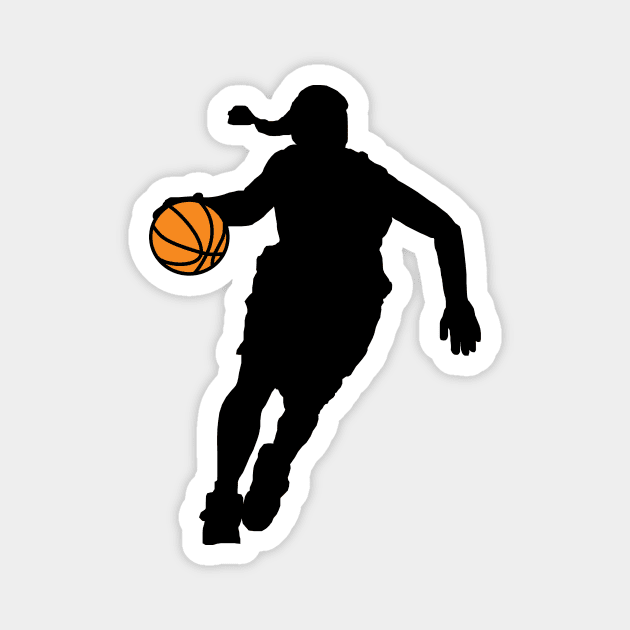 Women's basketball figure Magnet by kac044