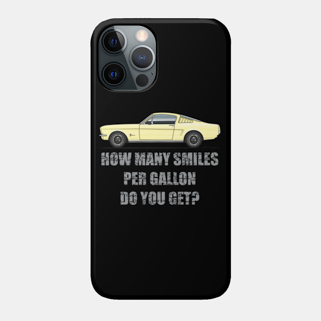 Smiles per Gallon-Springtime Yellow - 1966 Fastback - Phone Case