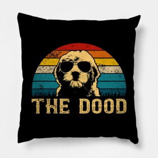 Vintage Goldendoodle The Dood Hund Lustig Geschenk Pillow