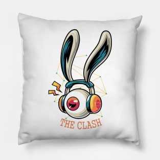 listening the clash Pillow