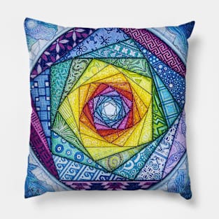 Spiral: Woven Together in Unity Pillow