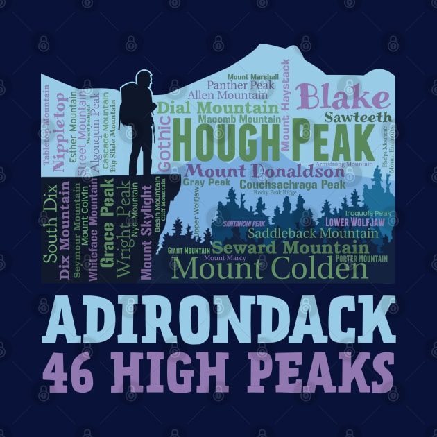 Adirondack Mountains New York High Peaks 46er Hikers by Pine Hill Goods