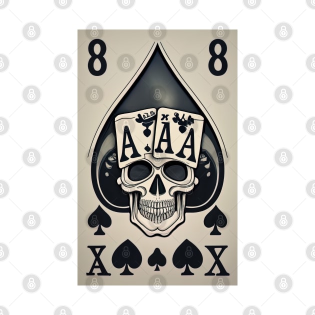 card with skeleton head (halloween design) by Maverick Media