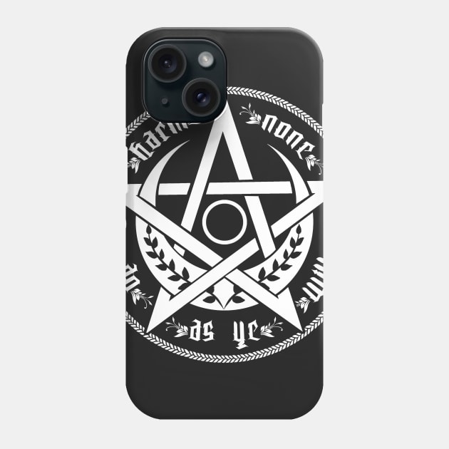 Harm none - rede Phone Case by Medusa Dollmaker