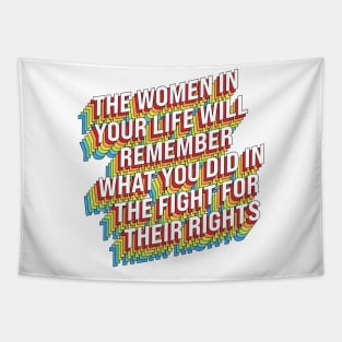 Fight For Women's Rights Tapestry
