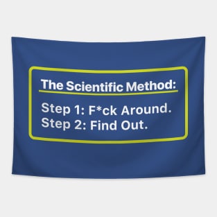 The Scientific Method. Mess up. Find out. Tapestry