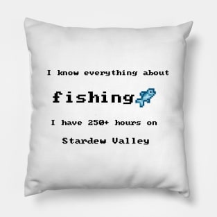 I know everything about fishing Pillow