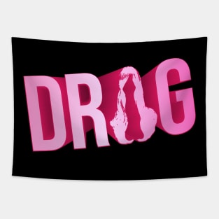 Drag (diagonal wig) Tapestry