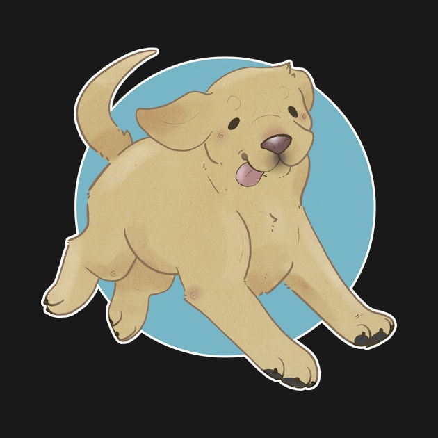 Labrador Retreiver - Yellow by Happydog Illustration