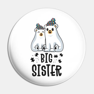 Big Sister Matching Family Autism Awareness Gifts Puzzle Pin