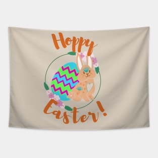 Hoppy Easter Easter Eggs and Funny Funny Tapestry