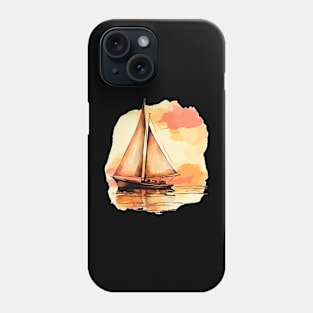 Retro Sailor Dad Sailboat Lover Phone Case