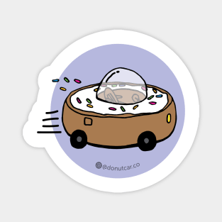 Donut Car - Let's Roll (Grape) Magnet