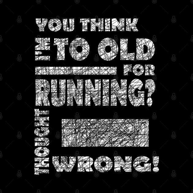 Sports Running Grandma Grandpa Marathon Pension Gift by FindYourFavouriteDesign