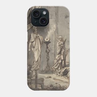 Witch of Endor by Ary Scheffer Phone Case