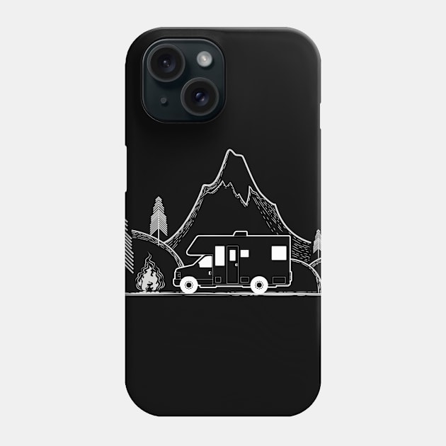 Travel TShirt Camper Ladies Men Phone Case by avshirtnation