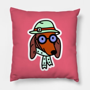 Safari Dachshund Dog Lover Teckel Pillow