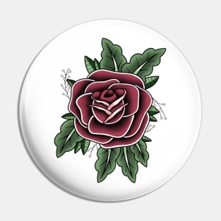 Traditional Rose Pin