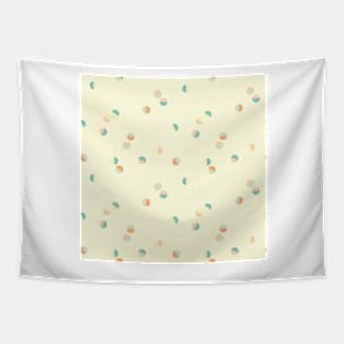 Scattered Dots Minimalist Geometric Pattern - Cute Pastel Combo Tapestry