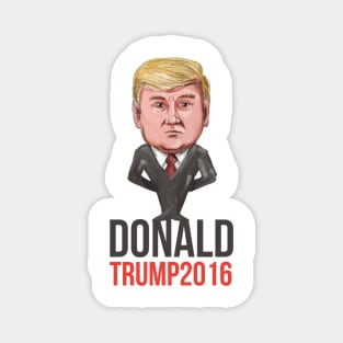 Trump 2016 President Republican Caricature Magnet