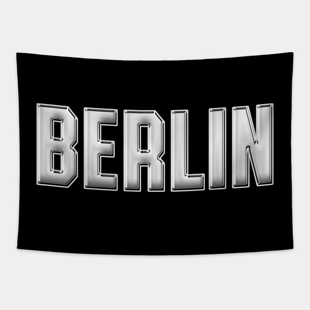 Berlin Stadt Retro Berliner Schriftzug Stadtkind Tapestry by Foxxy Merch